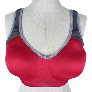 Freya Active Sonic High Impact Underwire Sports Bra sz 36DDD * Red Gray Sport